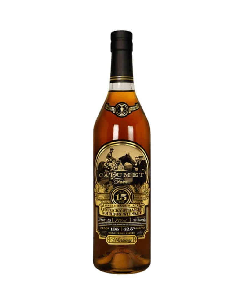 Calumet Farm Single Rack Black 15 Year Old Straight Bourbon 750ml