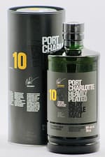 Bruichladdich Port Charlotte 10 Year Old "Heavily Peated" Single Malt Scotch Whisky - Sendgifts.com