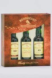 Redbreast Irish Whiskey Gift Pack (12 Yr, Lustau, 15 yr) 3 x 50 ml - Sendgifts.com