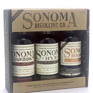 Sonoma Distilling "Product of California" Whiskey Tasting Set (3 x 200ml bottles) - Sendgifts.com