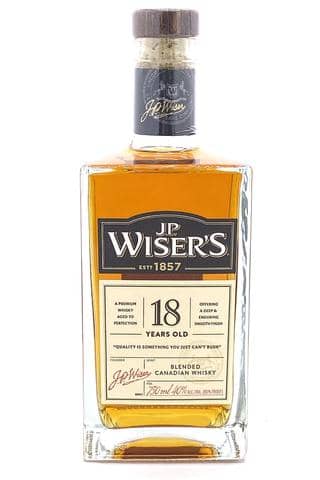 JP WISER 18 YEAR OLD CANADIAN WHISKY - Sendgifts.com
