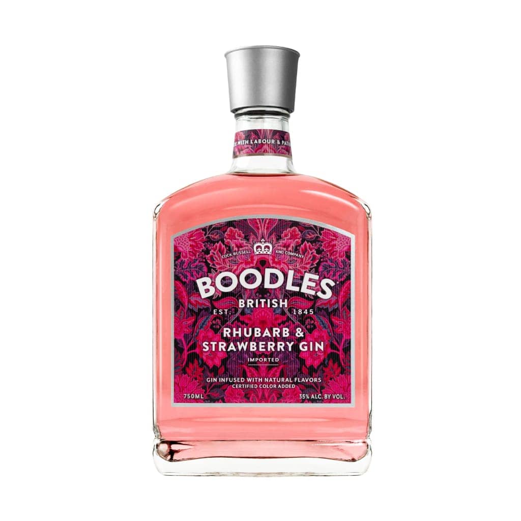 Boodles Strawberry & Rhubarb Gin - Sendgifts.com