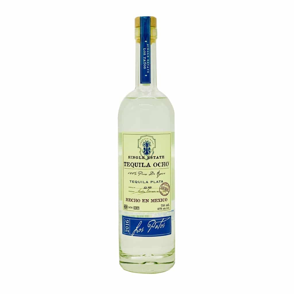 Tequila Ocho Plata Tequila Single Estate 2016 Los Patos 750ml