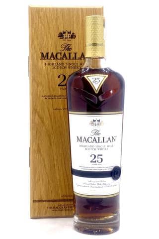 Macallan 25 Year Old Highland Single Malt Scotch Whisky - Sendgifts.com
