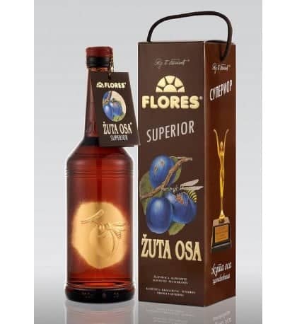 Flores Zuta Osa Superior Slivovitz Plum Brandy - Sendgifts.com