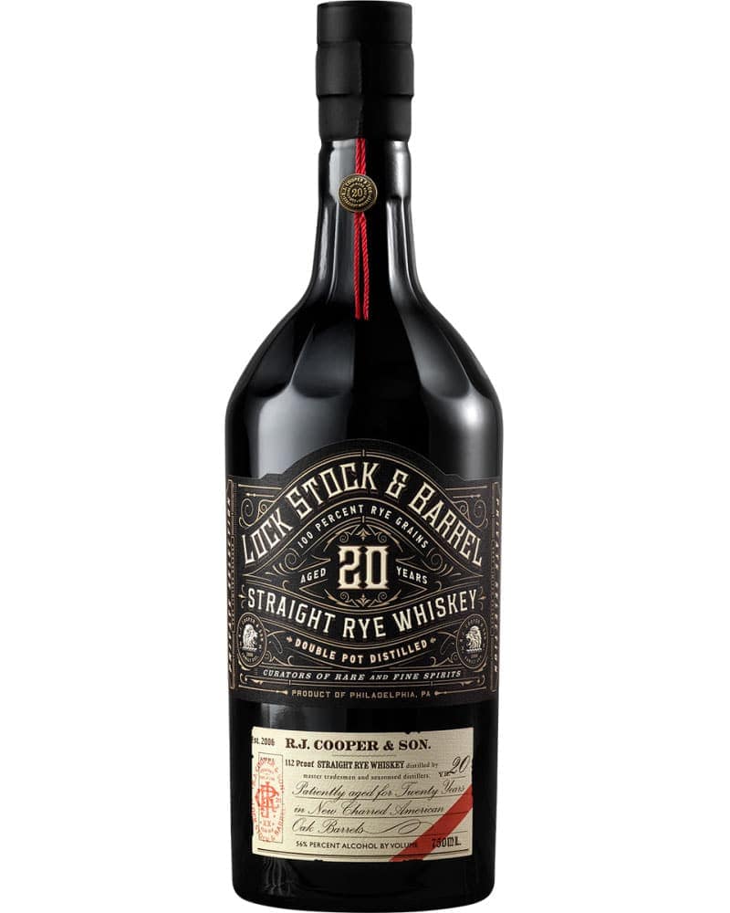Lock Stock & Barrel 20 Year Old Straight Rye 750ml