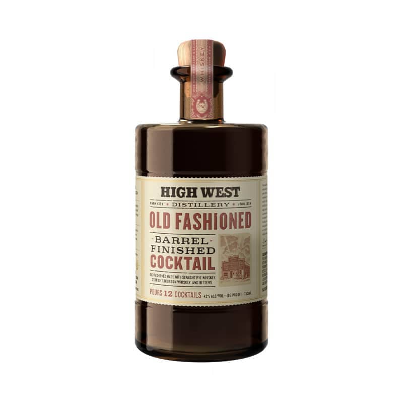 High West Distillery Old Fashioned Barrel Finished Cocktail