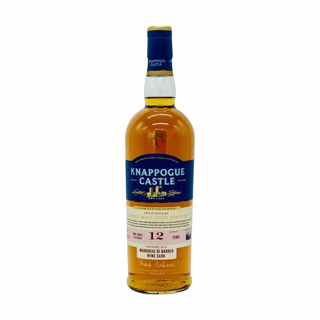 Knappogue Castle 12 Years Old Single Malt Irish Whiskey Marchesi di Barolo Cask Finish