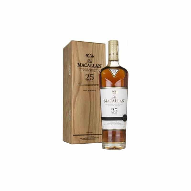Macallan Sherry Oak Single Malt Scotch Whisky 2018 25 year old - Sendgifts.com